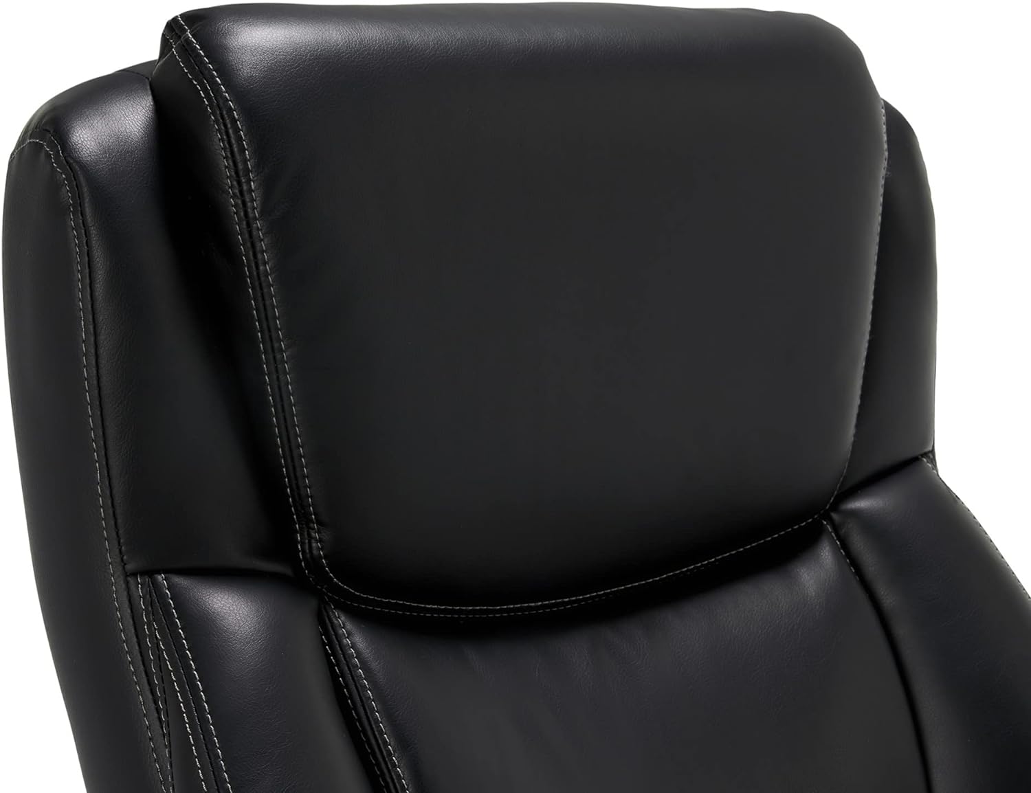 La-Z-Boy Delano Big  Tall Executive Office Chair, High Back Ergonomic Lumbar Support, Bonded Leather, Brown