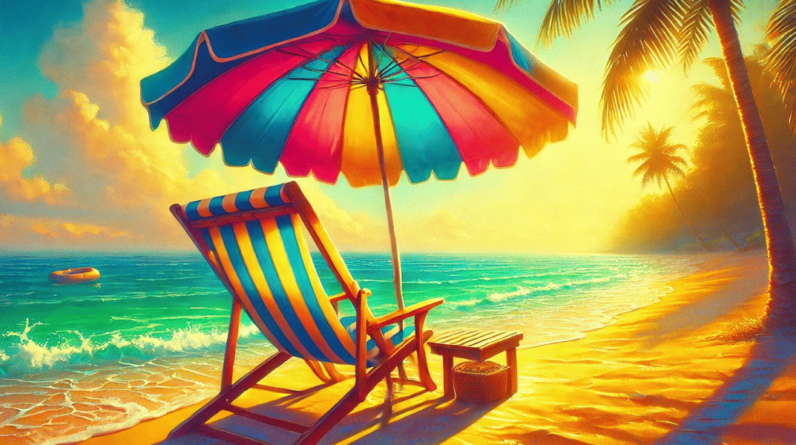 Beach Chair With Umbrella