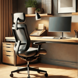 ergonomic desk with chair